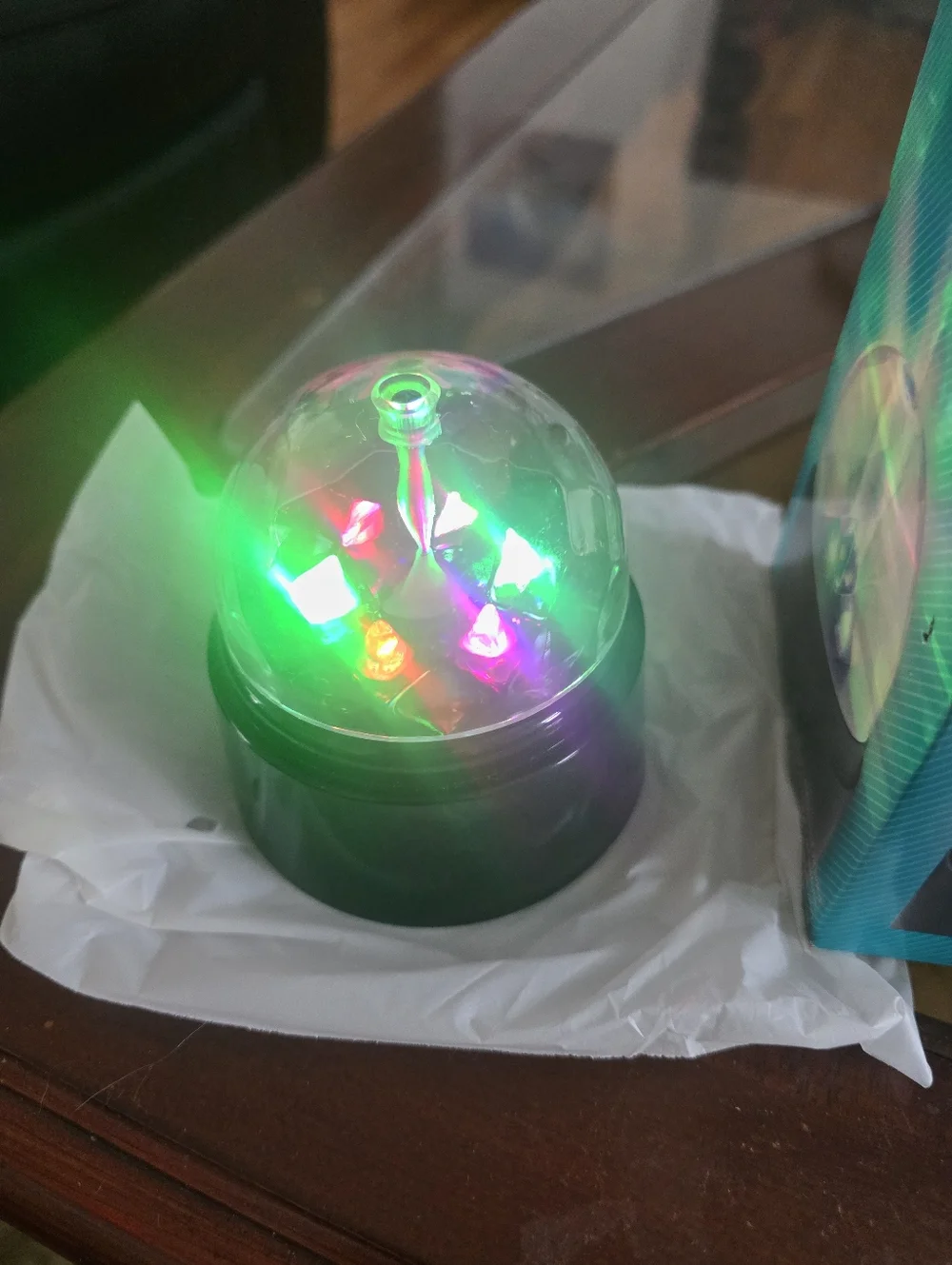 Way to celebrate Plastic Spinning Light